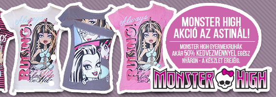 Monster High gyerekruha akció, akár 50% | Asti bababolt